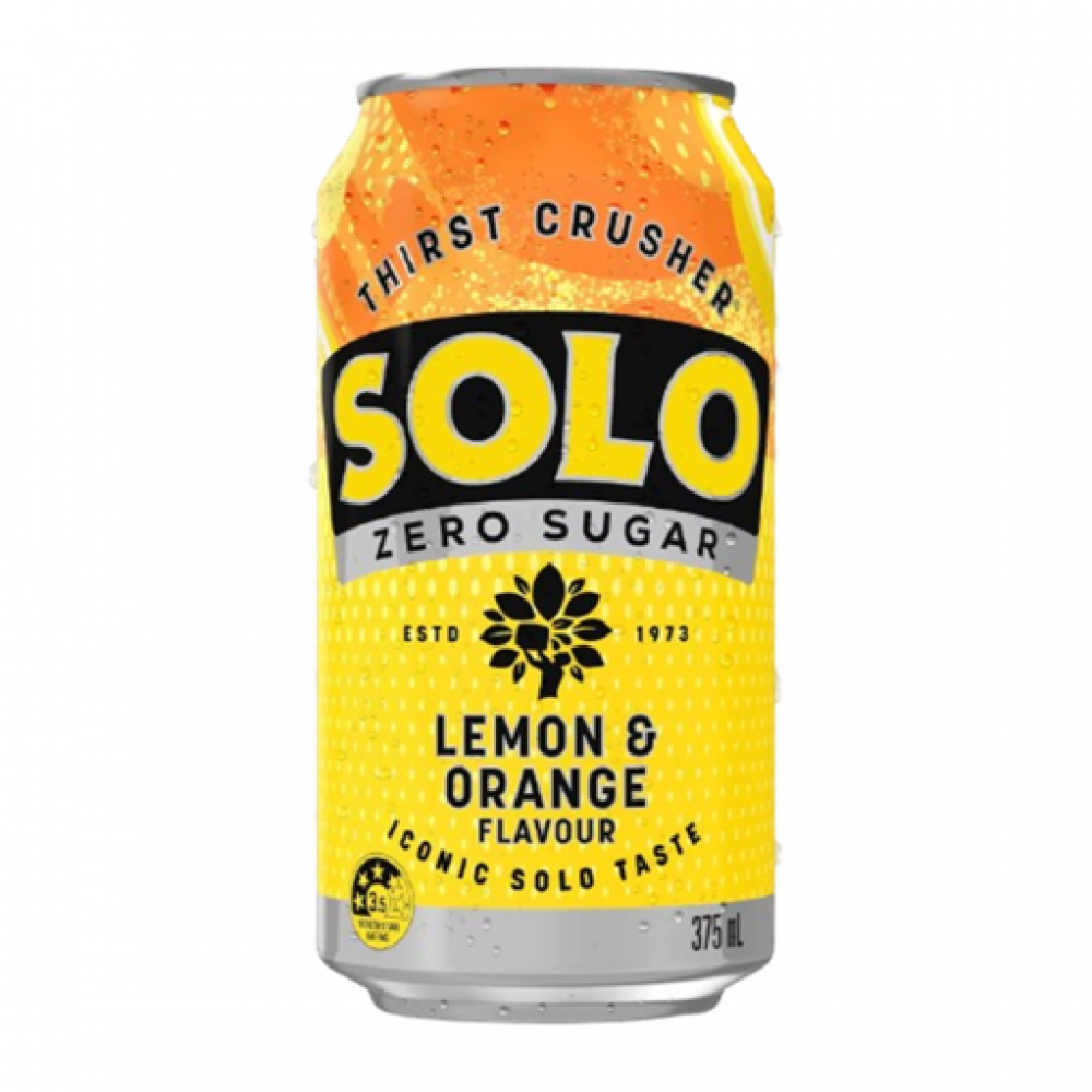 Solo zero Sugar Lemon & Orange 375ml