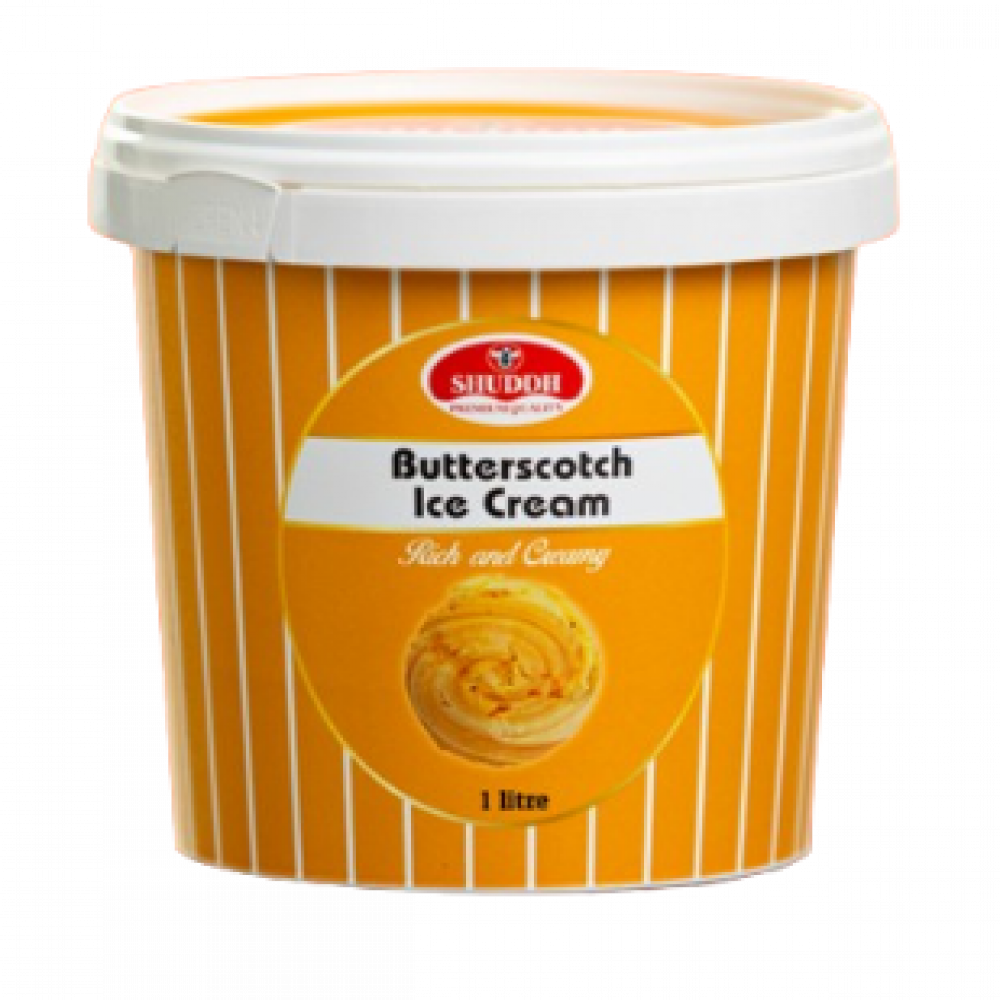 Shuddh Butterscotch Ice Cream 1L