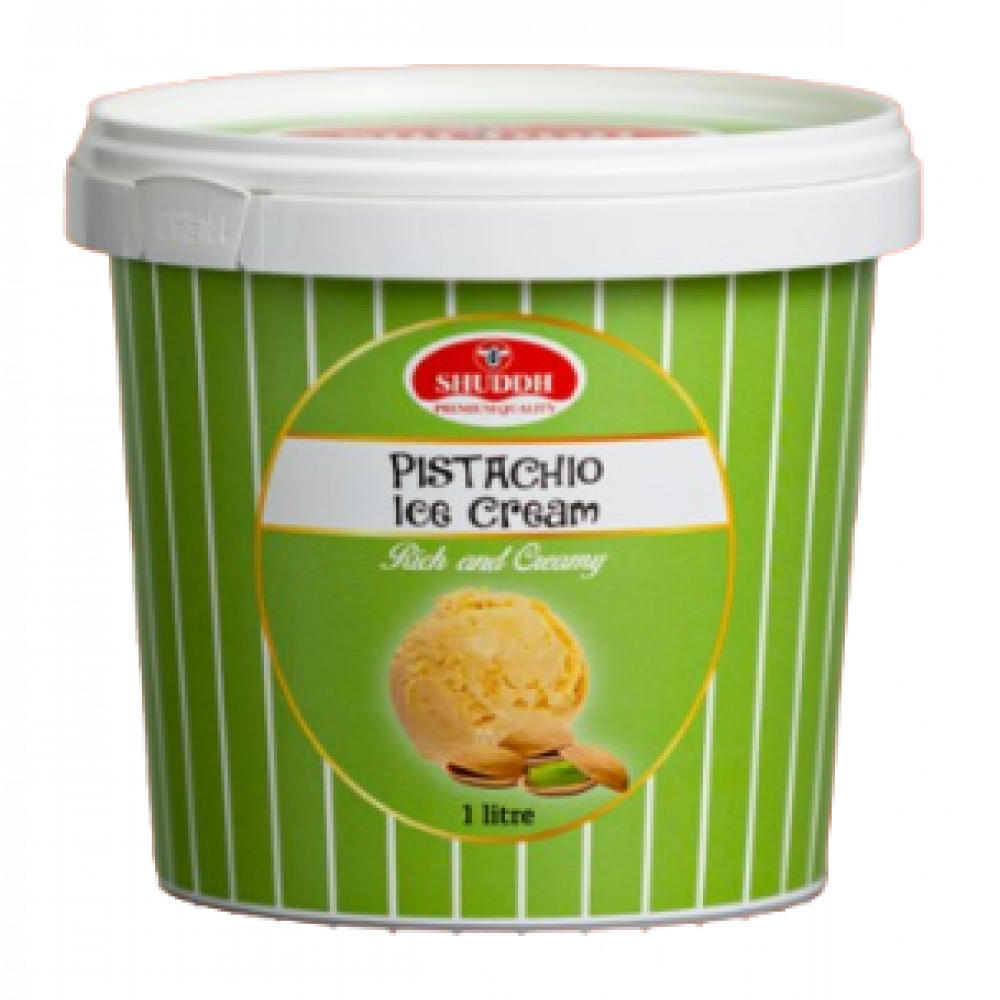 Shuddh Pistachio Ice Cream 1L