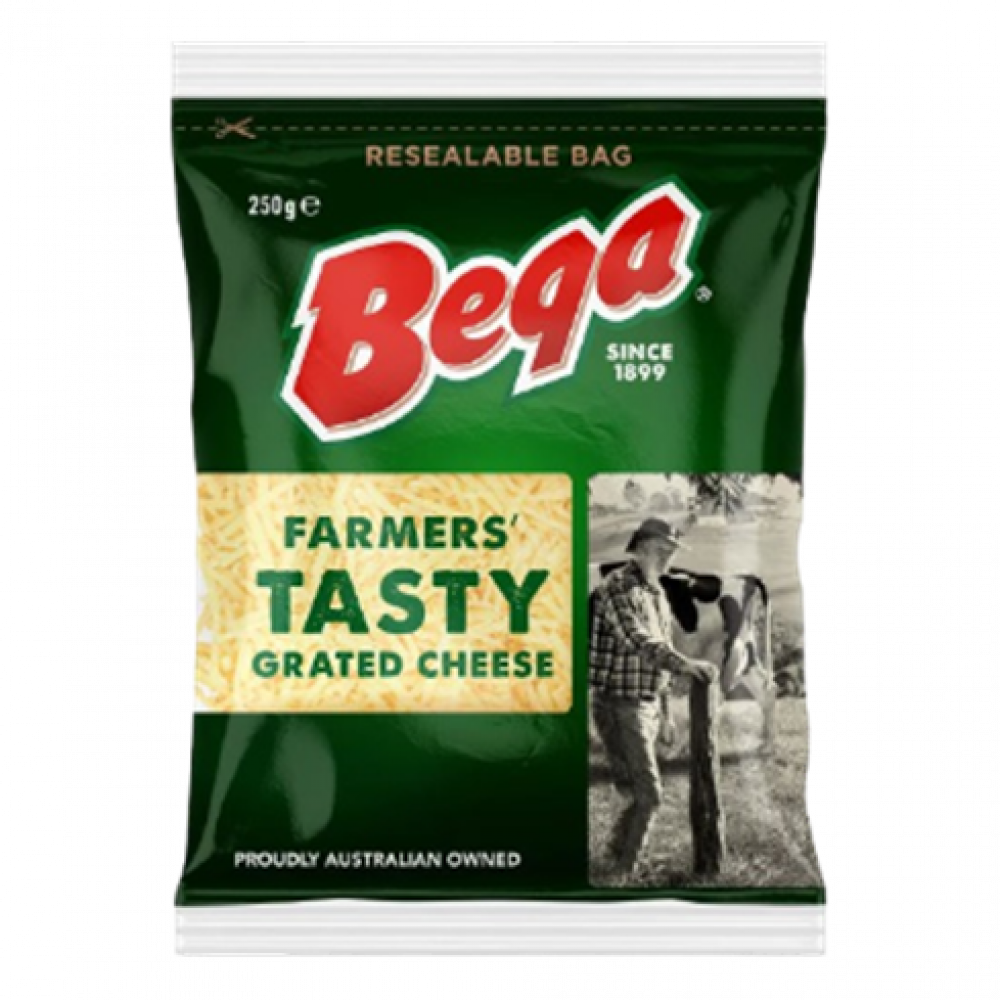 Bega Farmers Tasty Grated Cheese 250G