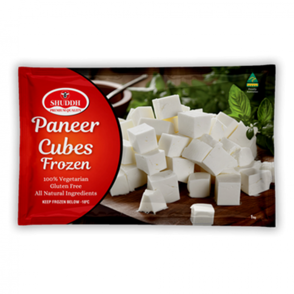 Shuddh Paneer Cubes Frozen 1kg