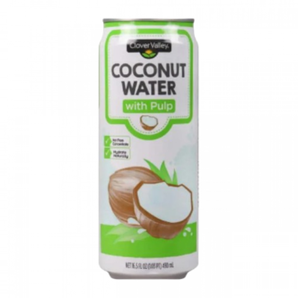 Clover Valley Coconut Water with Pulp 490ml
