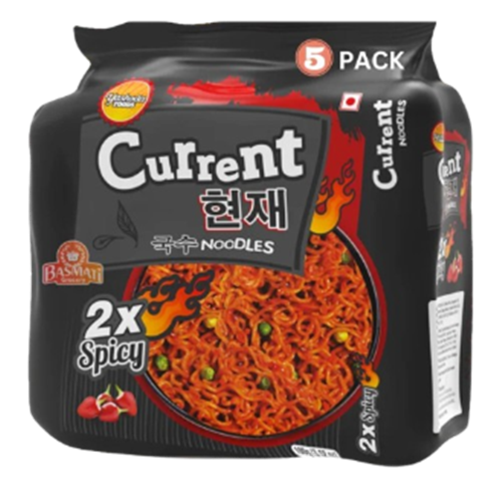 Current Noodles 2x Spicy Black 5Pk