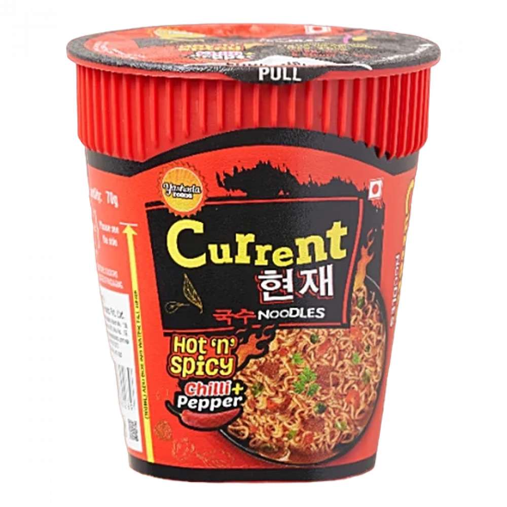 Current Noodles Cup Hot n Spicy Chilli Pepper 70g